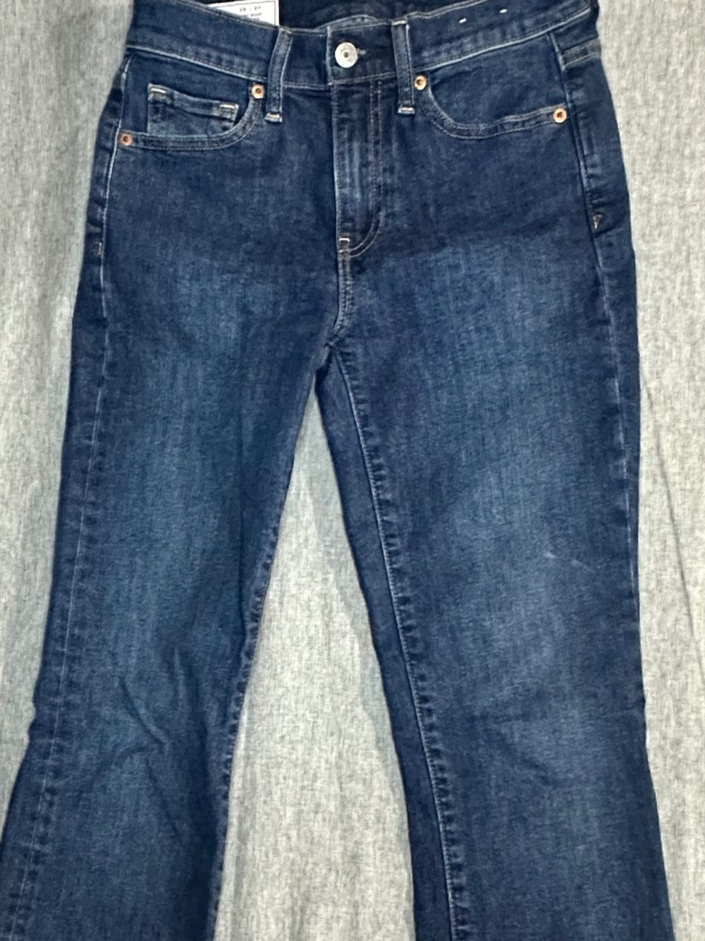 Gap Baby Boot Mid-Rise Flare Jeans Size 2R Dark Wash Blue Denim